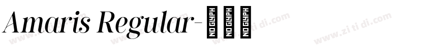 Amaris Regular字体转换